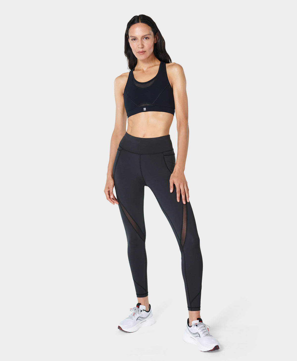Pulse High-Support Running Bra – Black – D