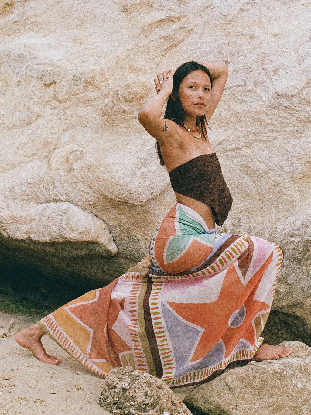 Aster Tile Square Pareo by Aurelia Sun