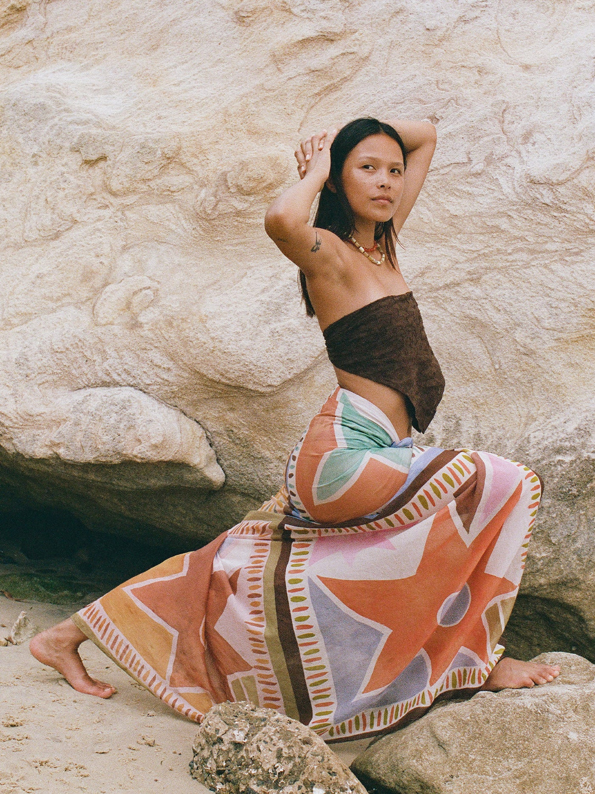 Aster Tile Square Pareo by Aurelia Sun
