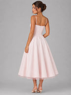Sweetheart Corset Tulle Midi Dress - Aurelia Sun