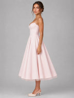 Sweetheart Corset Tulle Midi Dress - Aurelia Sun