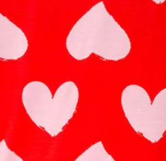 Buttery Soft Long-Sleeve Pyjama Set — Pink Hearts