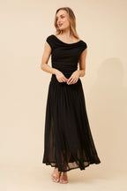 Tirza Mesh One Shoulder Maxi Dress - Aurelia Sun