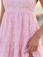 Elodie Eyelet Square-Neck Sundress – product view