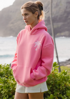 Tropical Floral Graphic Hoodie - Aurelia Sun