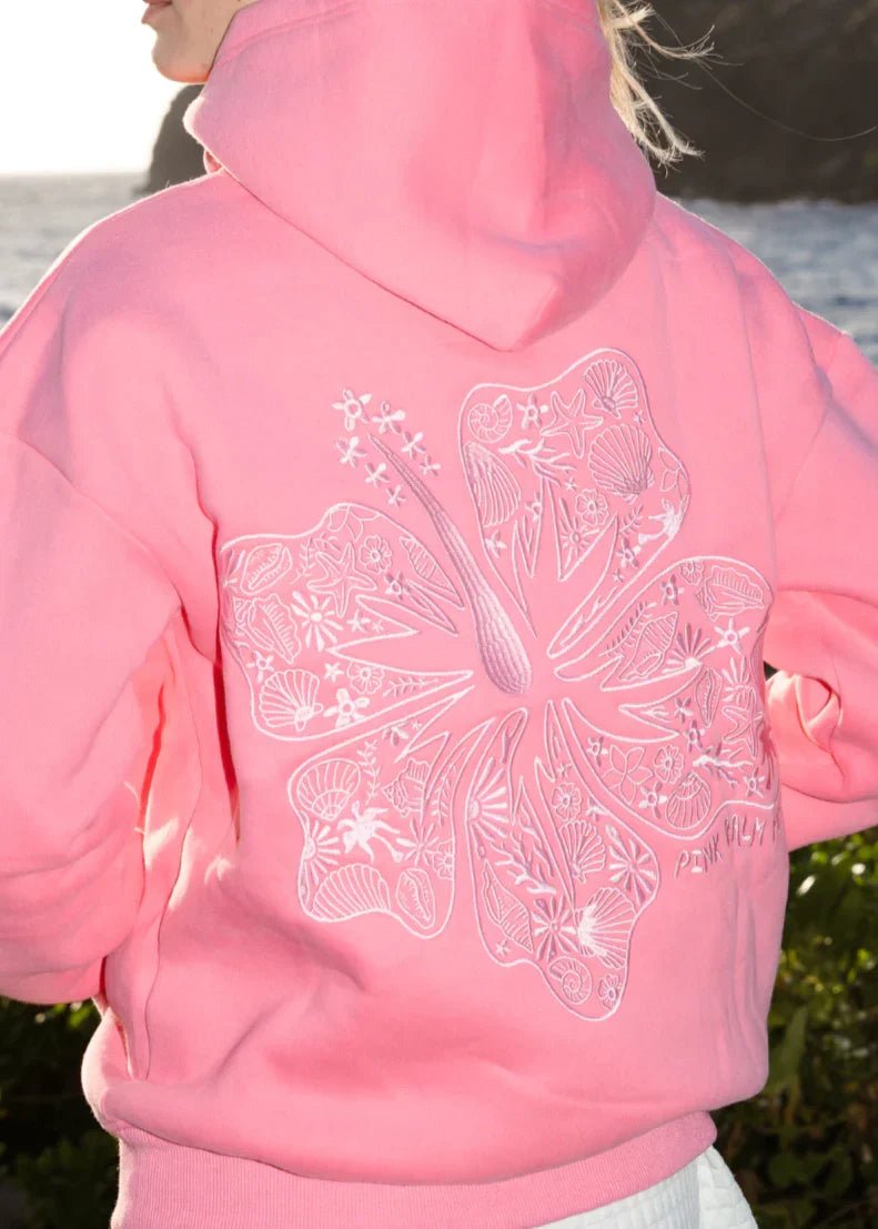 Tropical Floral Graphic Hoodie - Aurelia Sun