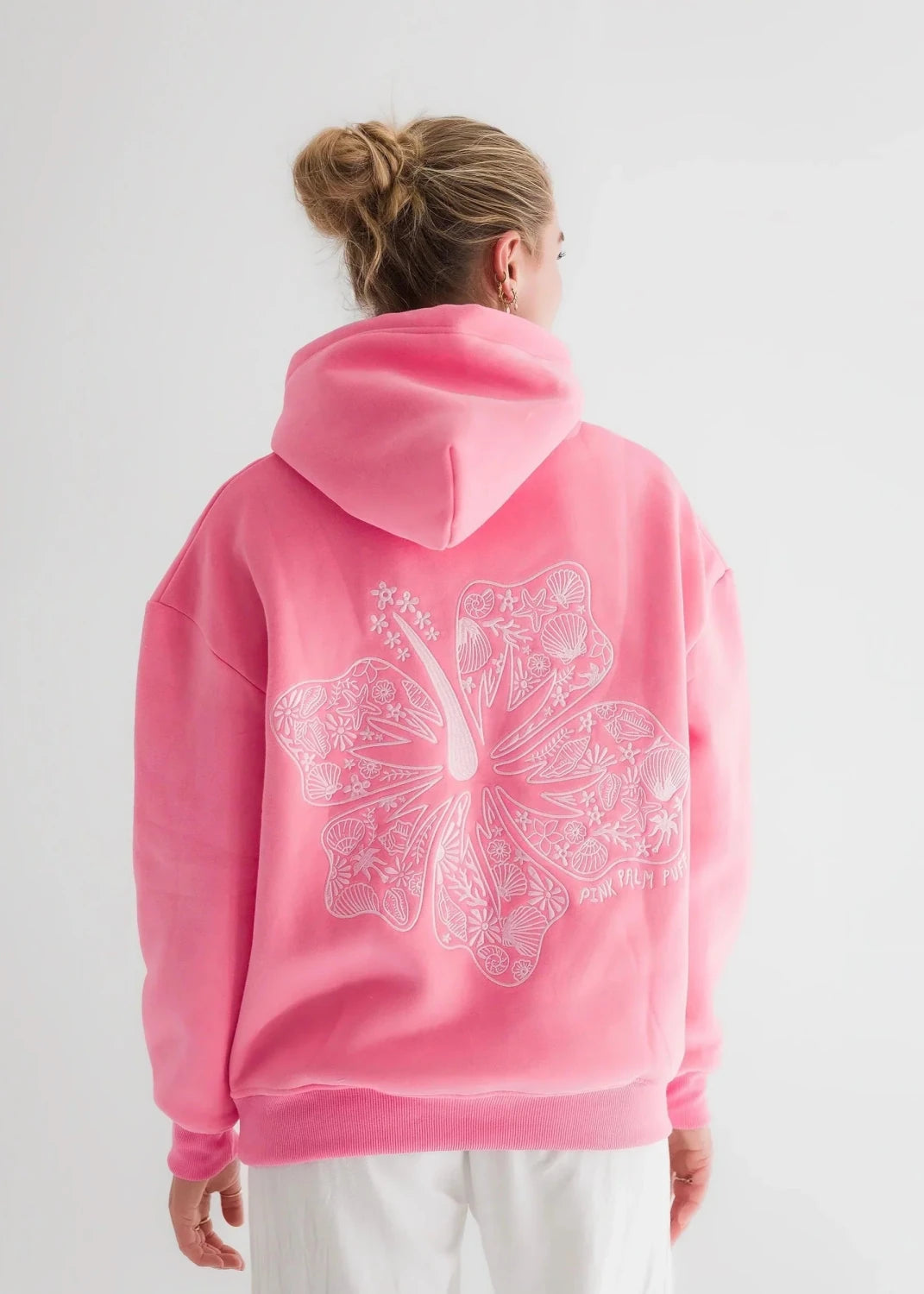 Tropical Floral Graphic Hoodie - Aurelia Sun