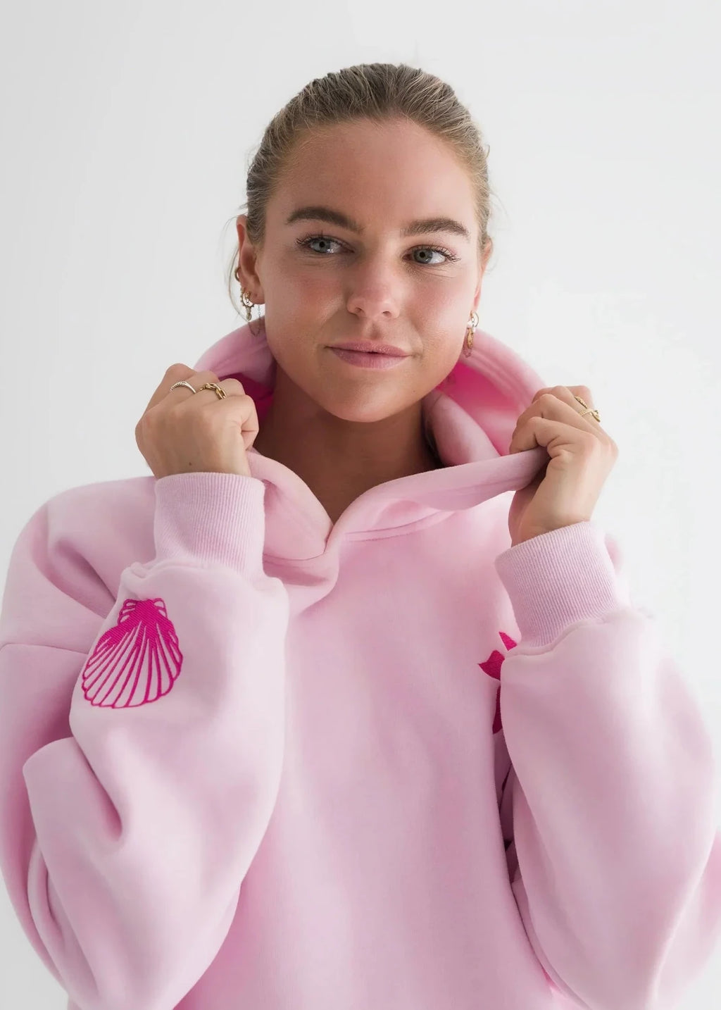 Tropical Floral Graphic Hoodie - Aurelia Sun