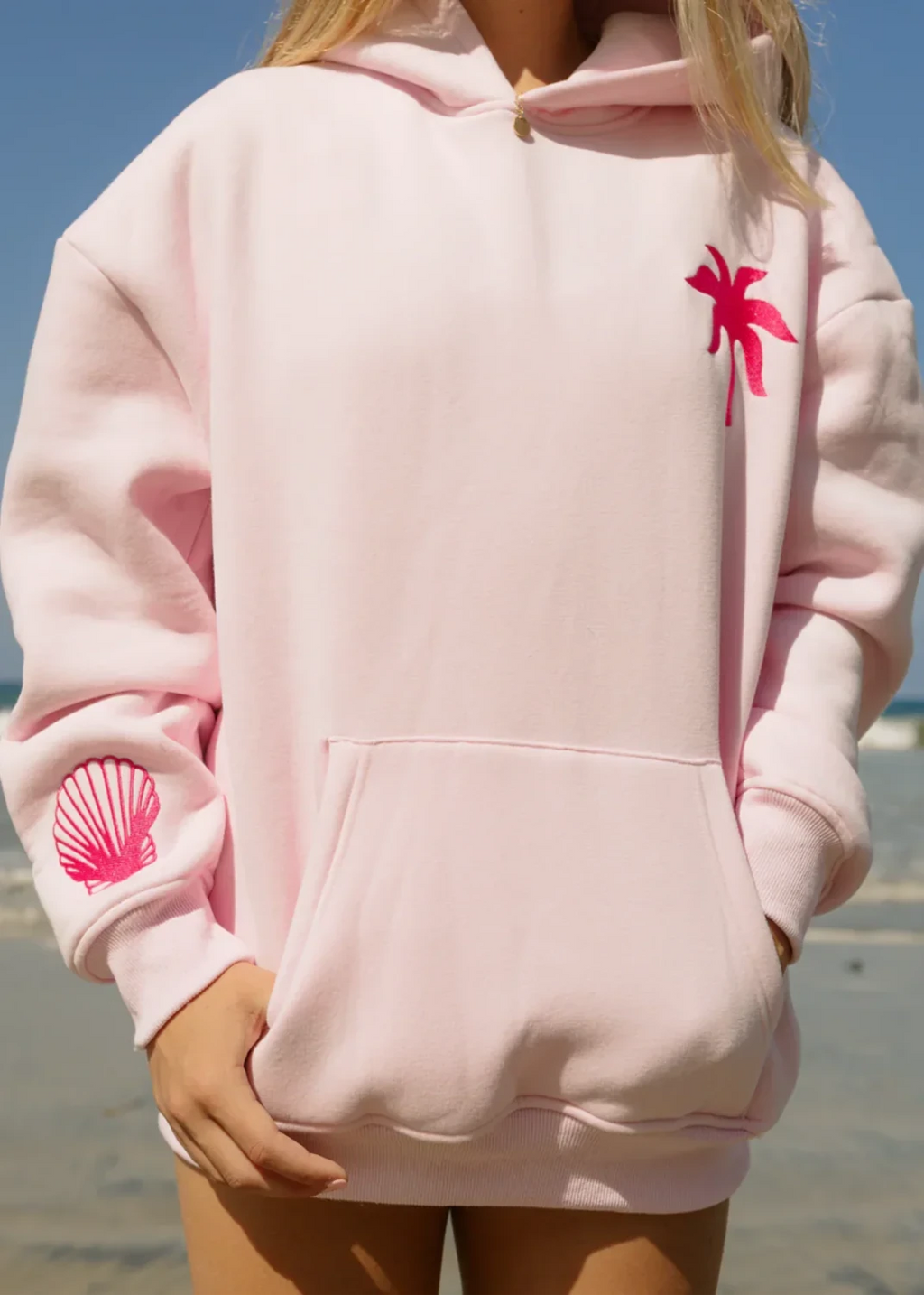 Tropical Floral Graphic Hoodie - Aurelia Sun