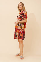 Vine Patchwork Shift Dress - Aurelia Sun
