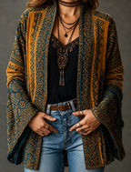 Mara Velvet Kimono Jacket in Pattern 3 by Aurelia Sun