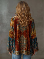 Mara Velvet Kimono Jacket in Pattern 4 by Aurelia Sun