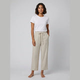 Coastal Cropped Linen Blend Pants