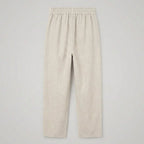 Coastal Cropped Linen Blend Pants in Khaki by Aurelia Sun