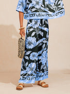 Golden Petal Satin Wide-Leg Pants by Aurelia Sun