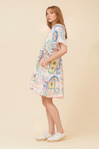 Zamari Ric Rac Mini Dress - Aurelia Sun