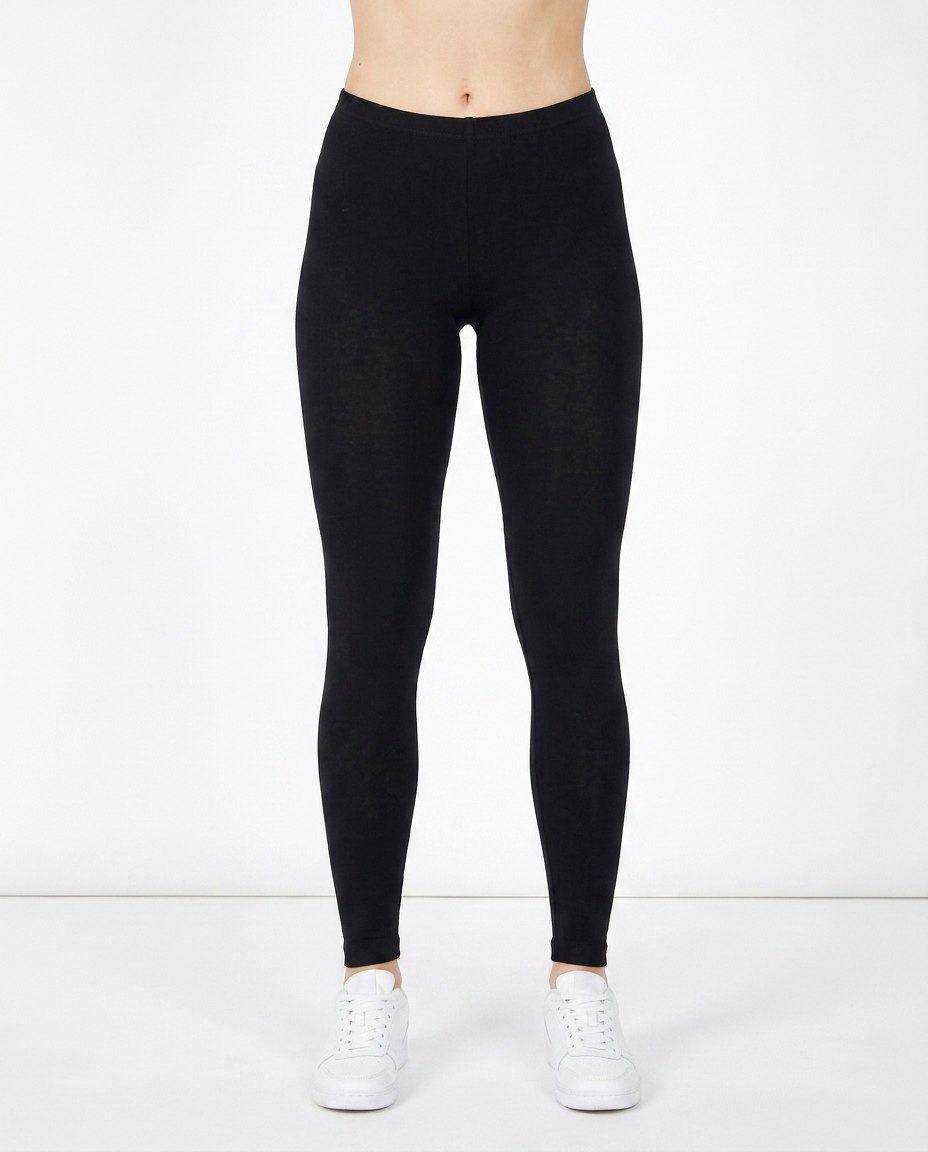 Celine Cotton-Rich Essential Leggings – Black